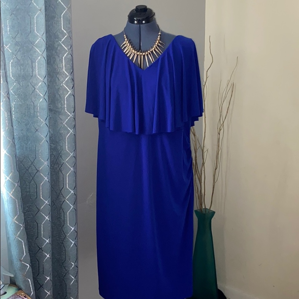 Drape Shoulder Dress